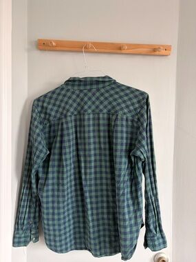 Green & Navy Checkered Button-Down